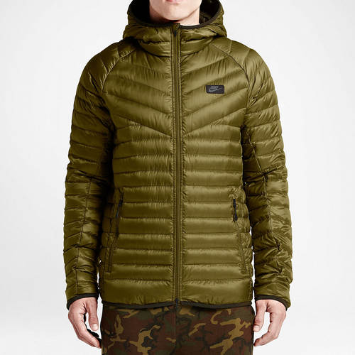 Nike/耐克正品运动休闲男子保暖连帽拉链羽绒服 693534-356