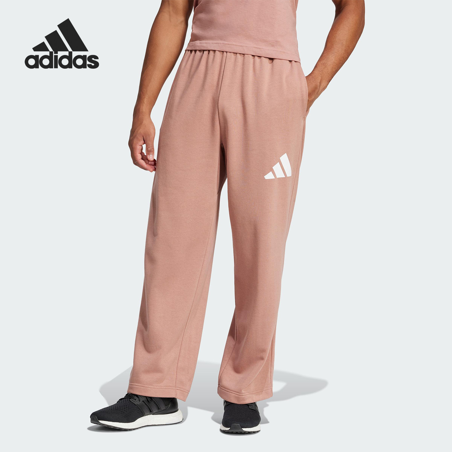 Adidas/阿迪达斯官方正品新款男士阔腿运动休闲针织长裤JF3608,运动服/休闲服装,运动长裤,淘宝优惠券,粉丝福利购,淘宝优惠卷