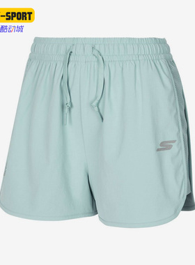 Skechers/斯凯奇正品夏季新款女子运动休闲梭织透气短裤P122W044