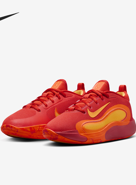 Nike/耐克正品夏季新款儿童回弹耐磨包裹性实战篮球鞋 FN4384-800