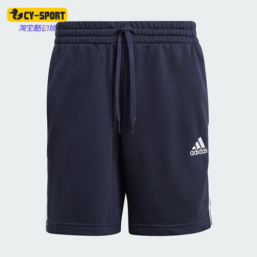 Adidas/阿迪达斯正品M 3S FT SHO男士印花经典运动休闲短裤GK9598