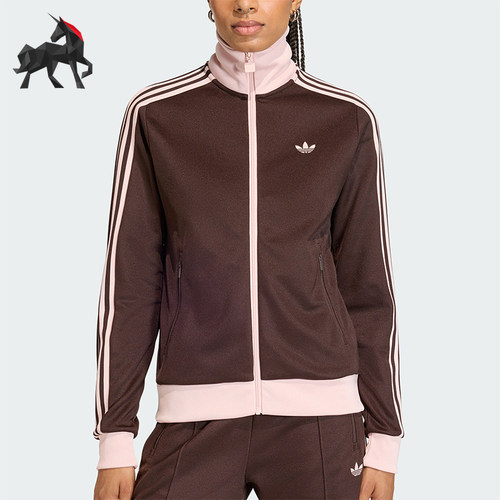 Adidas/阿迪达斯正品三叶草女士休闲拼接经典运动日常外套KD3742