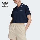 T恤H56471 三叶草女子运动休闲POLO短袖 Adidas 阿迪达斯正品