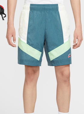 Nike/耐克正品夏季男士梭织拼接训练宽松短裤CU4437-133