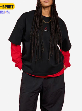 Nike/耐克正品JORDAN男士套头时尚运动透气圆领短袖HQ1737-010
