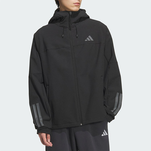 Adidas/阿迪达斯正品V SFT SHELL JK2男女宽松运动连帽外套KF5224