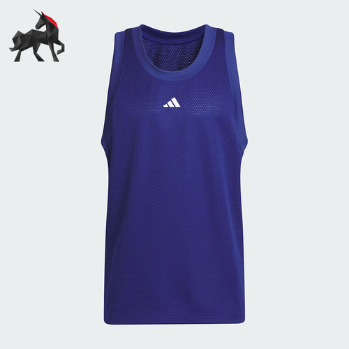 Adidas/阿迪达斯正品LEGENDS TANK男士圆领篮球运动宽松T恤IX8133