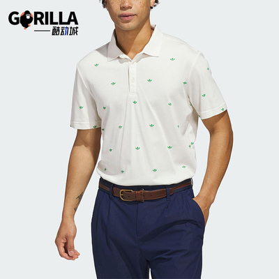 Adidas/阿迪达斯正品F NOVELTY POLO男士满印高尔夫POLO衫JX9264