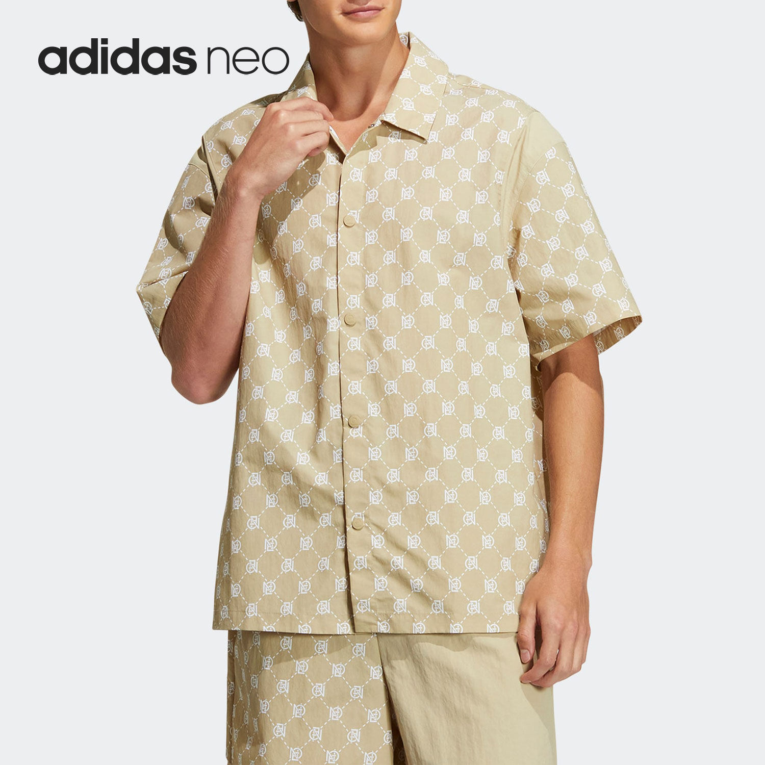Adidas/阿迪达斯正品夏季neo运动新款男子翻领短袖T恤 IB5857