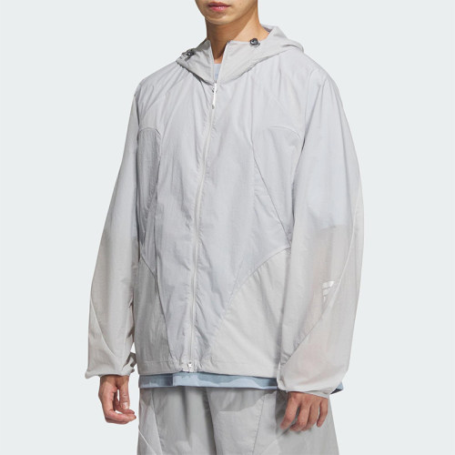 Adidas/阿迪达斯正品2025男士轻薄宽松经典连帽运动外套JZ8715