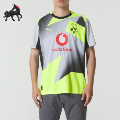 Puma/彪马正品BVBAWAY球迷版多特蒙德客场男经典足球服780104-02