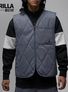 Nike/耐克正品JORDAN男士运动高尔夫保暖宽松棉马甲HQ8680-075