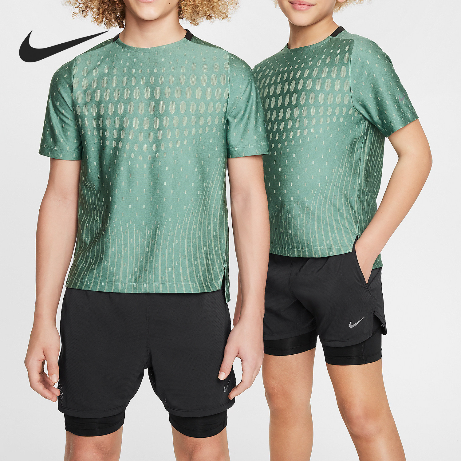 Nike/耐克官方正品 Dri-FIT 大童舒爽短袖训练运动T恤FJ6815-361