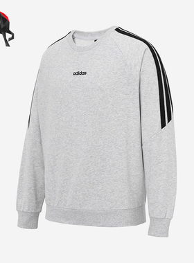 Adidas/阿迪达斯正品2025男士舒适时尚经典条纹运动卫衣KA2564