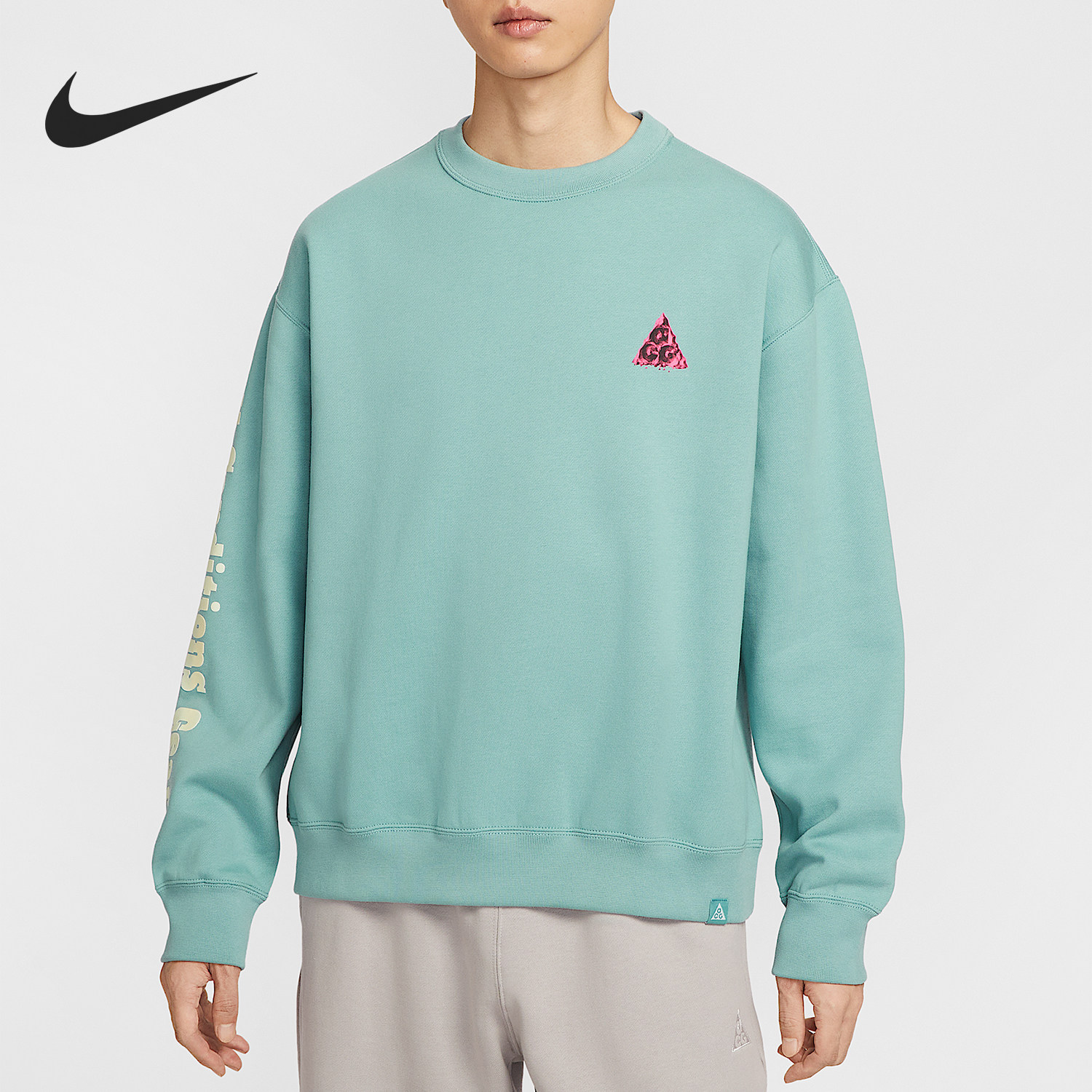 Nike/耐克官方正品ACG Tuff Fleece男士休闲圆领卫衣HV1120-017