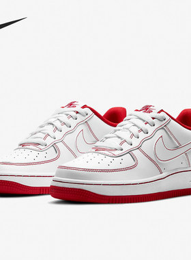 Nike/耐克正品新款AIR FORCE 1 (GS) 大童运动休闲鞋 CW1575-100