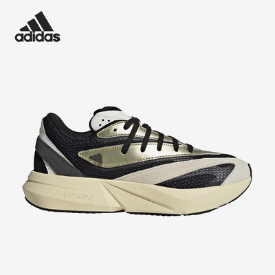 Adidas/阿迪达斯官方正品LIGHTBLAZE新款女黑米白色跑步鞋JR7209
