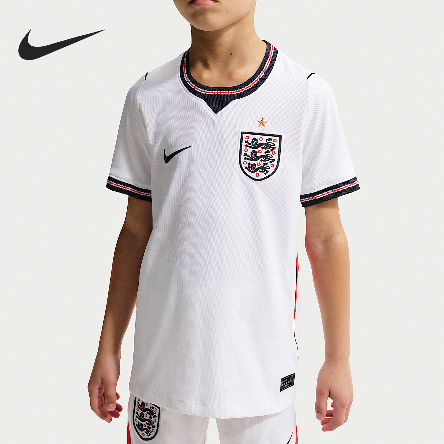 Nike/耐克官方正品舒适夏季大童运动训练透气足球T恤IB5111-100
