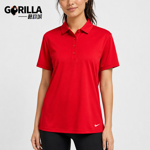 Nike/耐克正品夏季女士翻领简约舒适短袖POLO衫DH2310-657