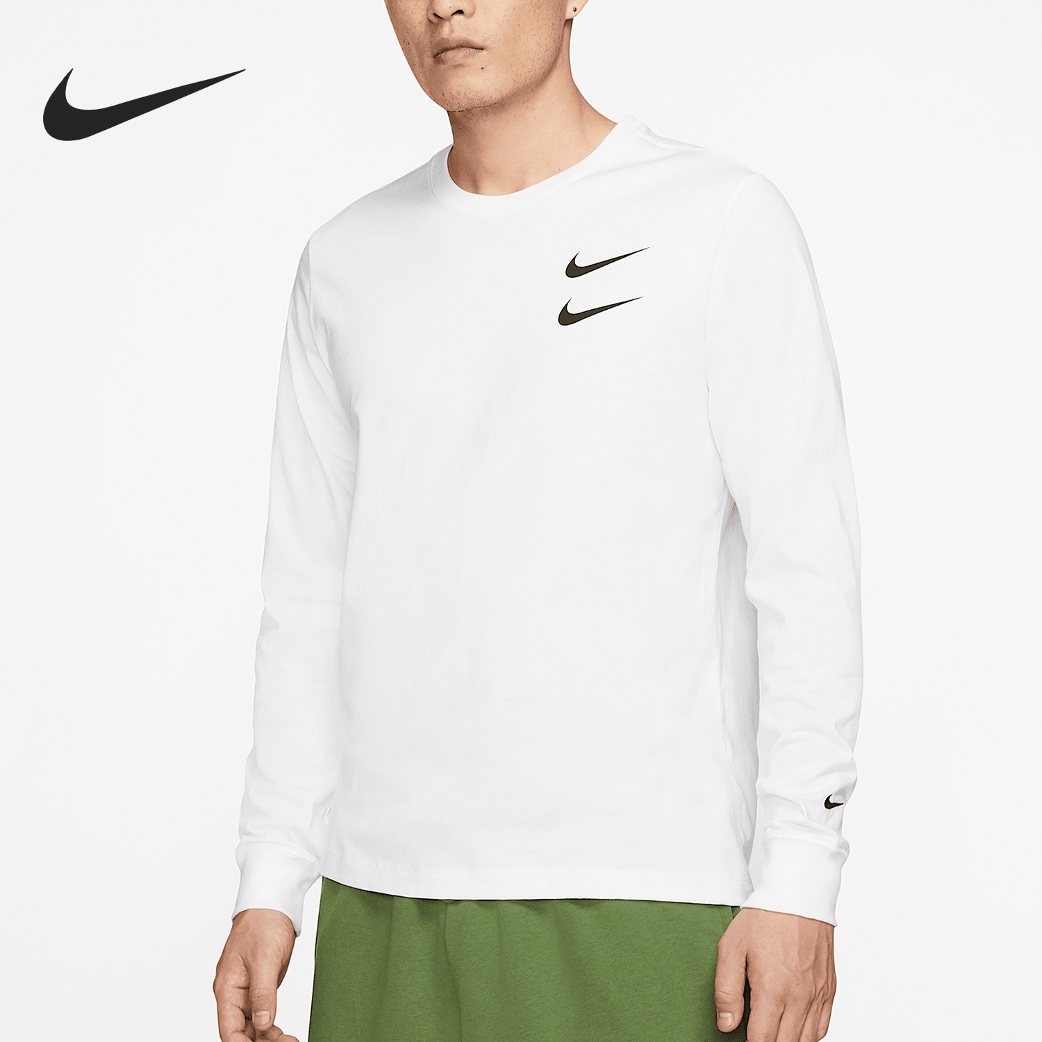 Nike/耐克正品秋冬新款男士柔软字母圆领运动卫衣CK2260-100