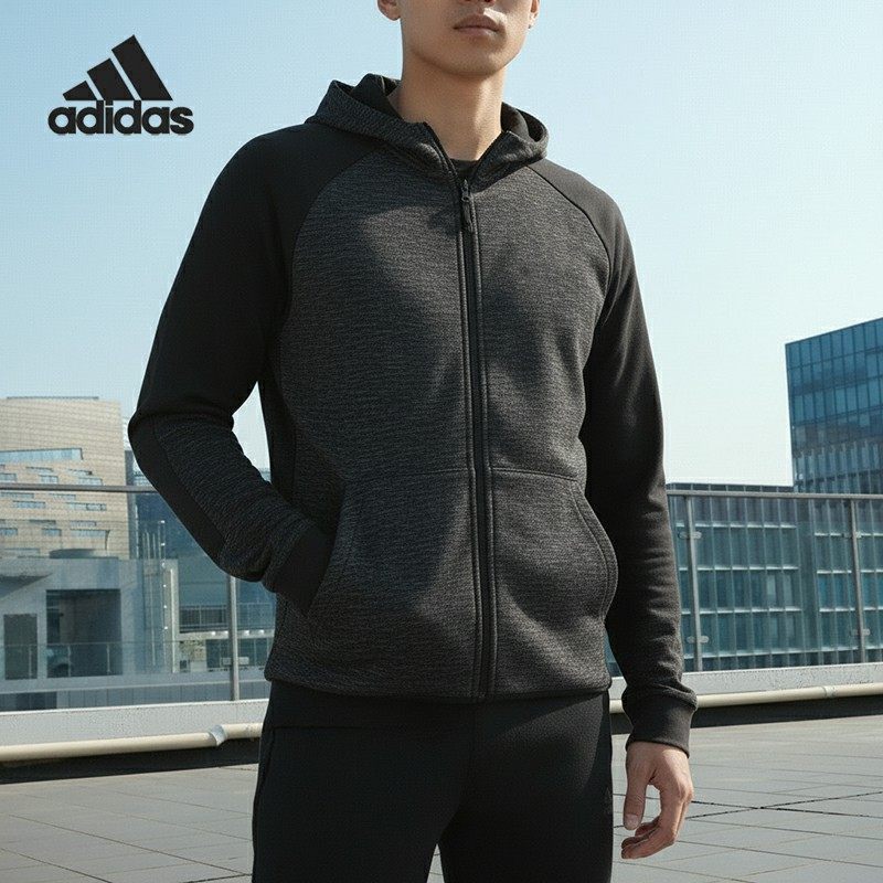 Adidas/阿迪达斯正品男子运动时尚休闲连帽夹克外套BR5205,运动服/休闲服装,运动茄克/外套,淘宝优惠券,粉丝福利购,淘宝优惠卷