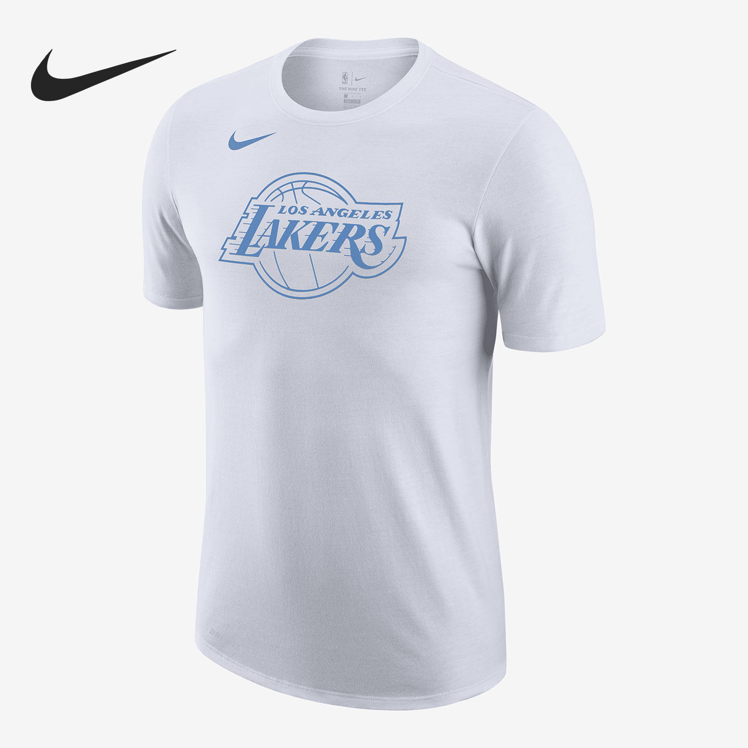 Nike/耐克正品 新款男子夏季湖人队篮球短袖运动T恤CT9445-100
