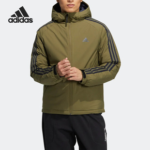 Adidas HN2120 男子户外运动保暖连帽休闲羽绒服 阿迪达斯官方正品