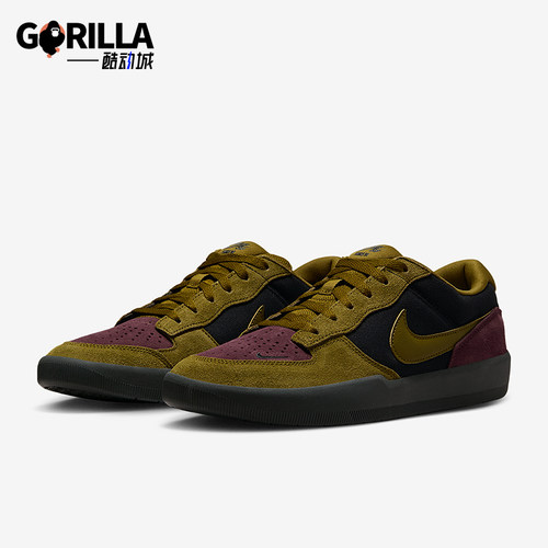 Nike/耐克正品SB Force 58男女轻便翻毛皮休闲低帮板鞋DV5477-008