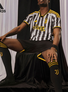 Adidas/阿迪达斯正品尤文图斯球员版足球男子运动短袖HR8248