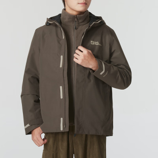 三合一冲锋衣A61864A Jack 透气男士 狼爪正品 5719 wolfskin
