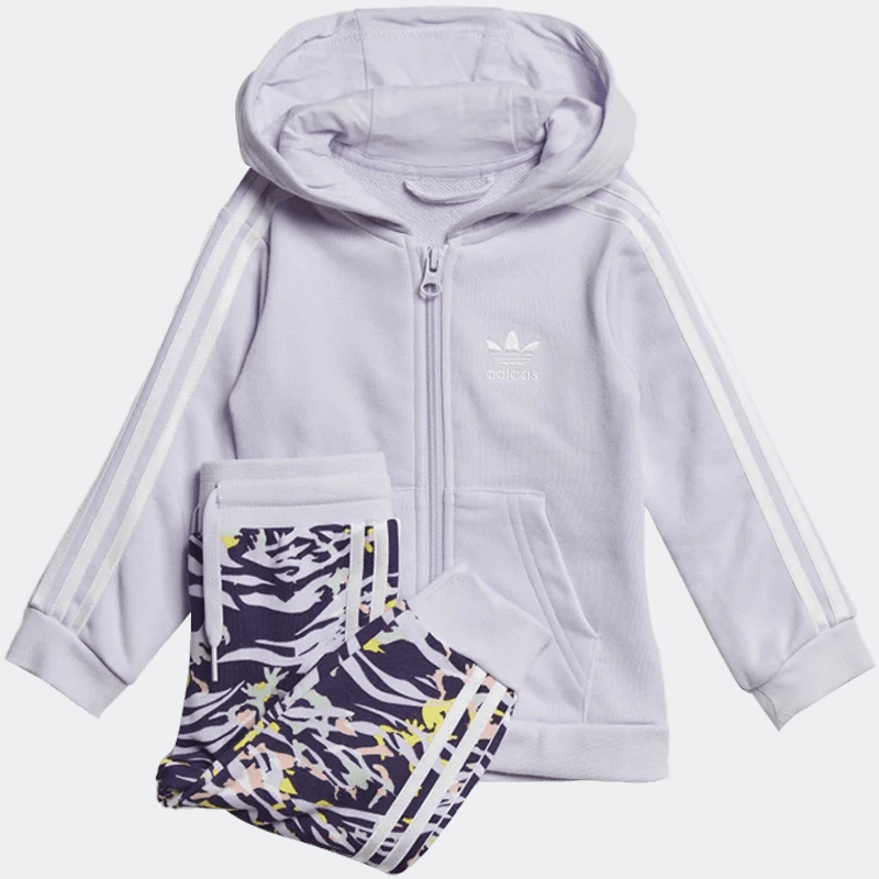 阿迪达斯新款长袖儿童运动连帽