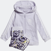 阿迪达斯正品 当季 新款 Adidas 保暖长袖 连帽儿童运动套GD2856