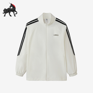 Adidas/阿迪达斯正品新款女士运动保暖经典拉链立领夹克KQ5371
