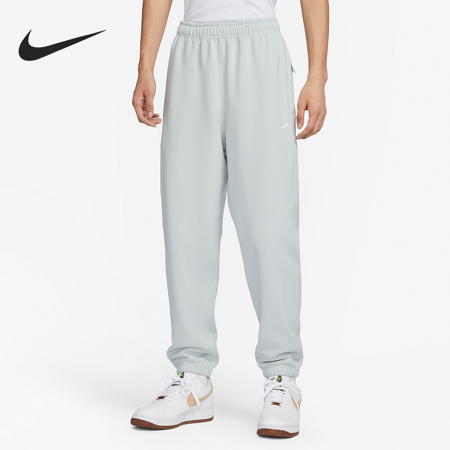 耐克男子透气刺绣logo运动长裤