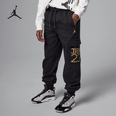 Nike/耐克正品JORDAN大童简约运动针织工装长裤IF3744-010