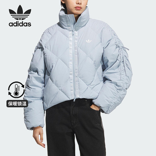 COM BOW DOWN女士保暖简约宽松羽绒服KC2612 阿迪达斯正品 Adidas