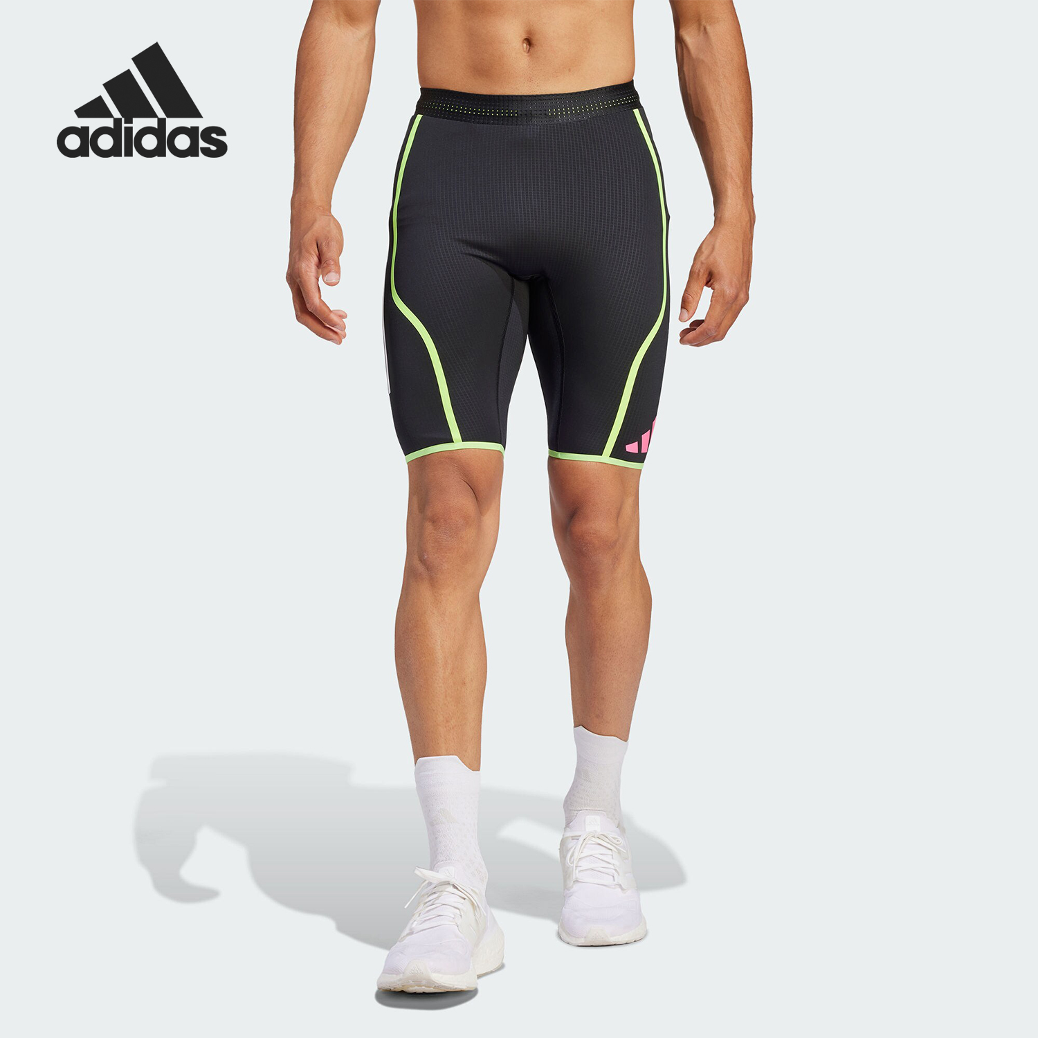 Adidas/阿迪达斯正品SHORT TGT 男士跑步紧身运动短裤IL1499