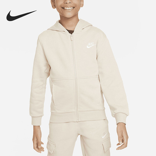 连帽夹克外套FD3017 Nike FLEECE大童宽松经典 CLUB 126 耐克正品