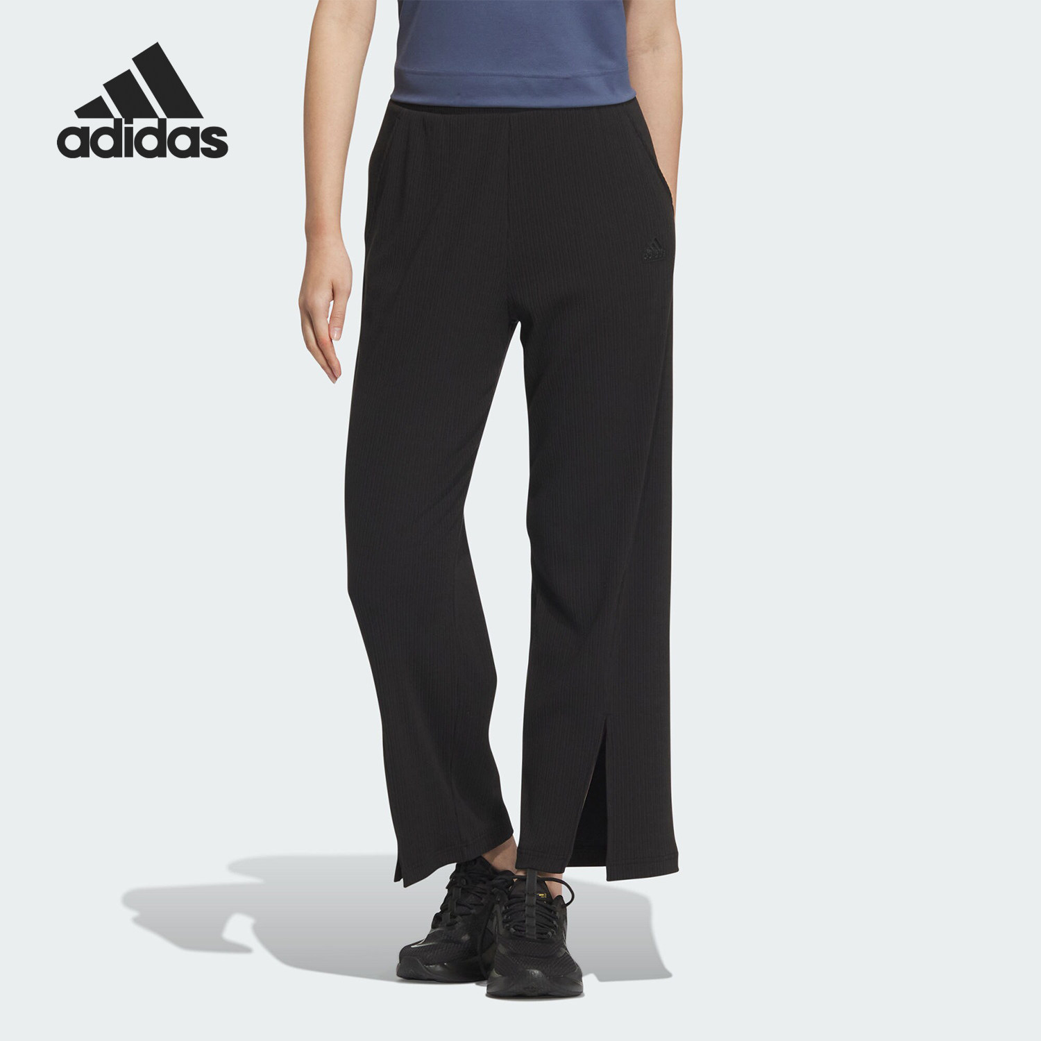 Adidas/阿迪达斯官方正品LOUNGE WIDE PNT女士运动休闲裤JJ3604,运动服/休闲服装,运动长裤,淘宝优惠券,粉丝福利购,淘宝优惠卷