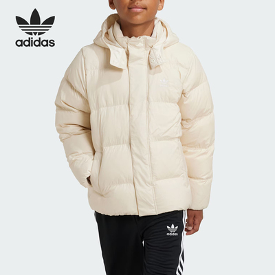 Adidas/阿迪达斯正品三叶草大童休闲简约轻薄羽绒服IY7499