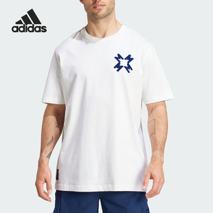 SZN Adidas 阿迪达斯官方正品 MUFC 足球休闲运动T恤JJ3908 TEE男士