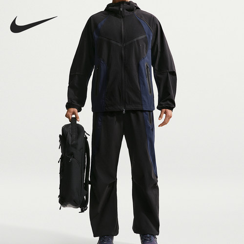 Nike/耐克正品新款男士松紧抽绳拉链梭织运动长裤IU7503-010