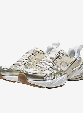 Nike/耐克正品V2KRun新款女白米白色复古经典鞋跑步鞋FD0736-116