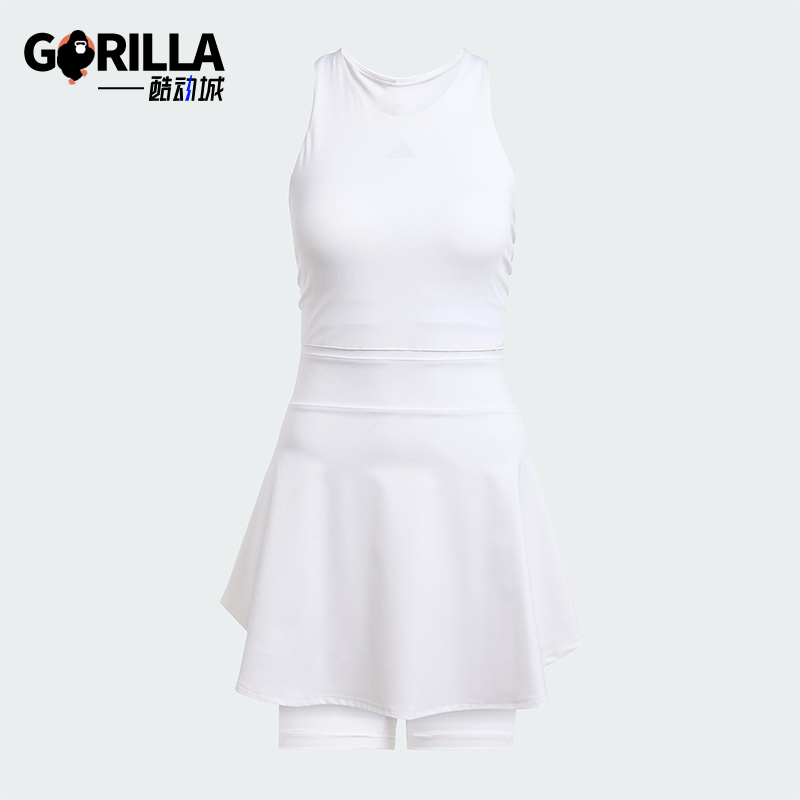 Adidas/阿迪达斯正品TENNIS Y-DRESS女士网球修身连衣裙JE7098