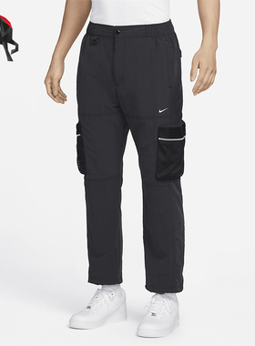 Nike/耐克正品新款男士大口袋直筒工装休闲长裤DX7857-010