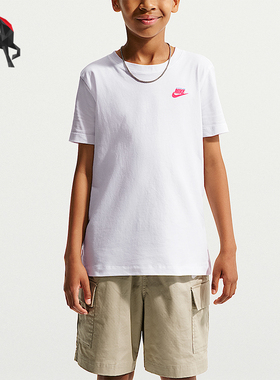 Nike/耐克正品大童运动舒适休闲透气圆领短袖T恤IV5586-100