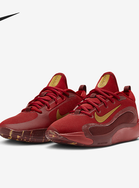 Nike/耐克正品轻便运动冬新款儿童缓震低帮耐磨篮球鞋FZ7298-600