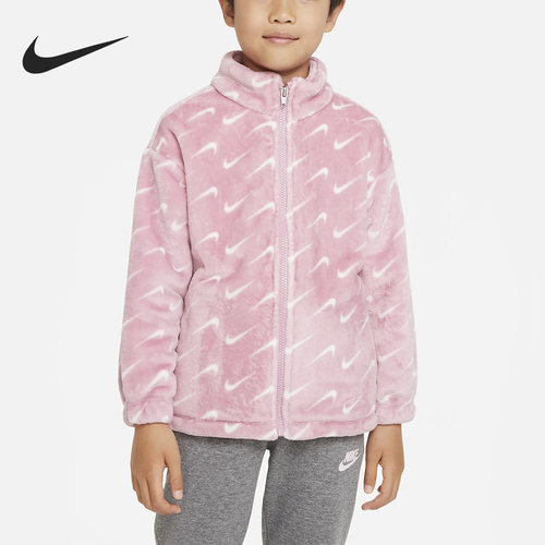 Nike/耐克正品冬季新款小童运动休闲加绒保暖外套FB9565-698