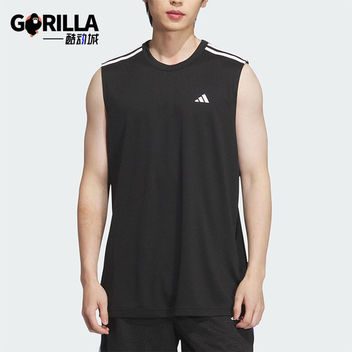 Adidas/阿迪达斯正品2025夏季男士篮球经典运动无袖背心KE5906