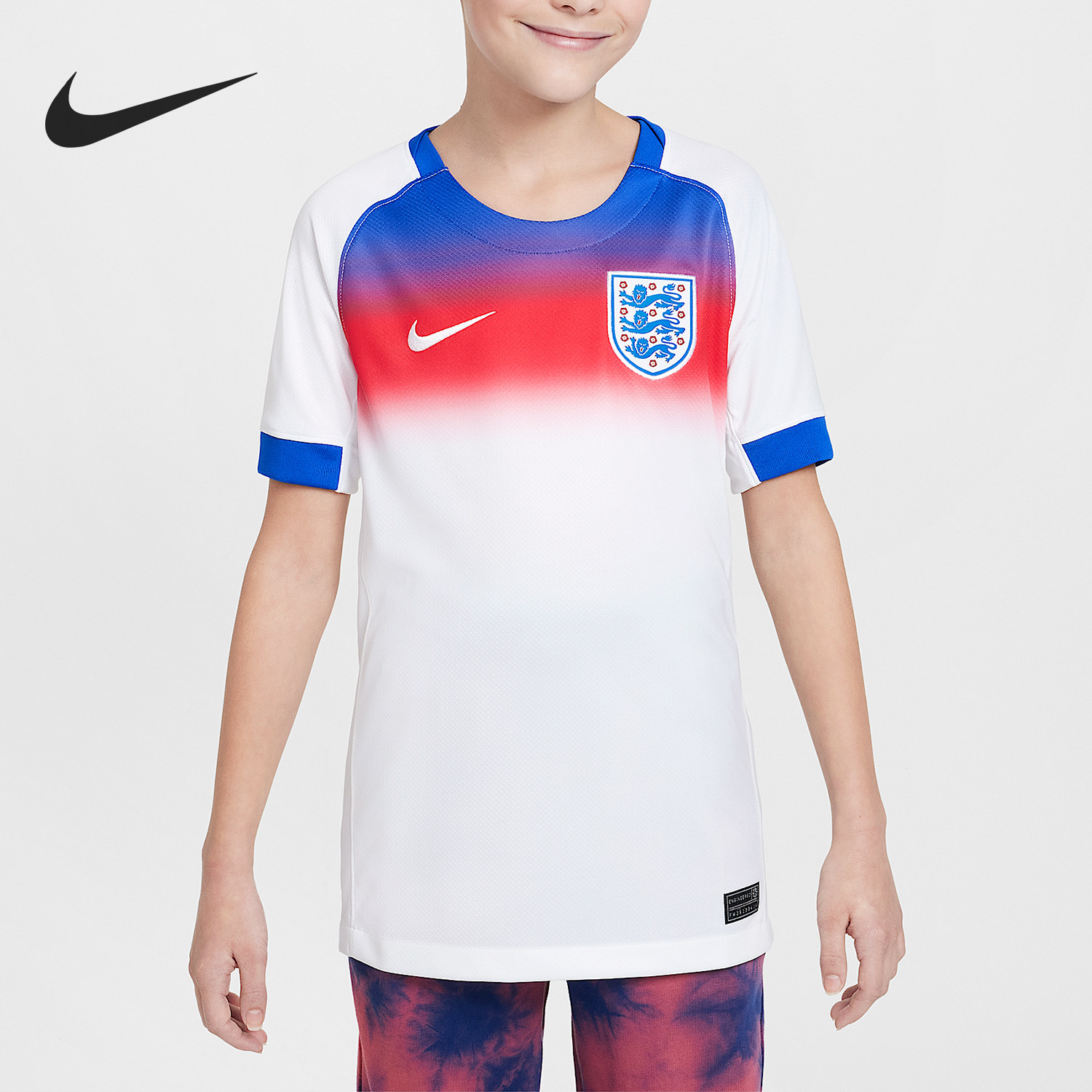 Nike/耐克正品Dri-FIT大童足球训练运动透气球衣FZ9197-405